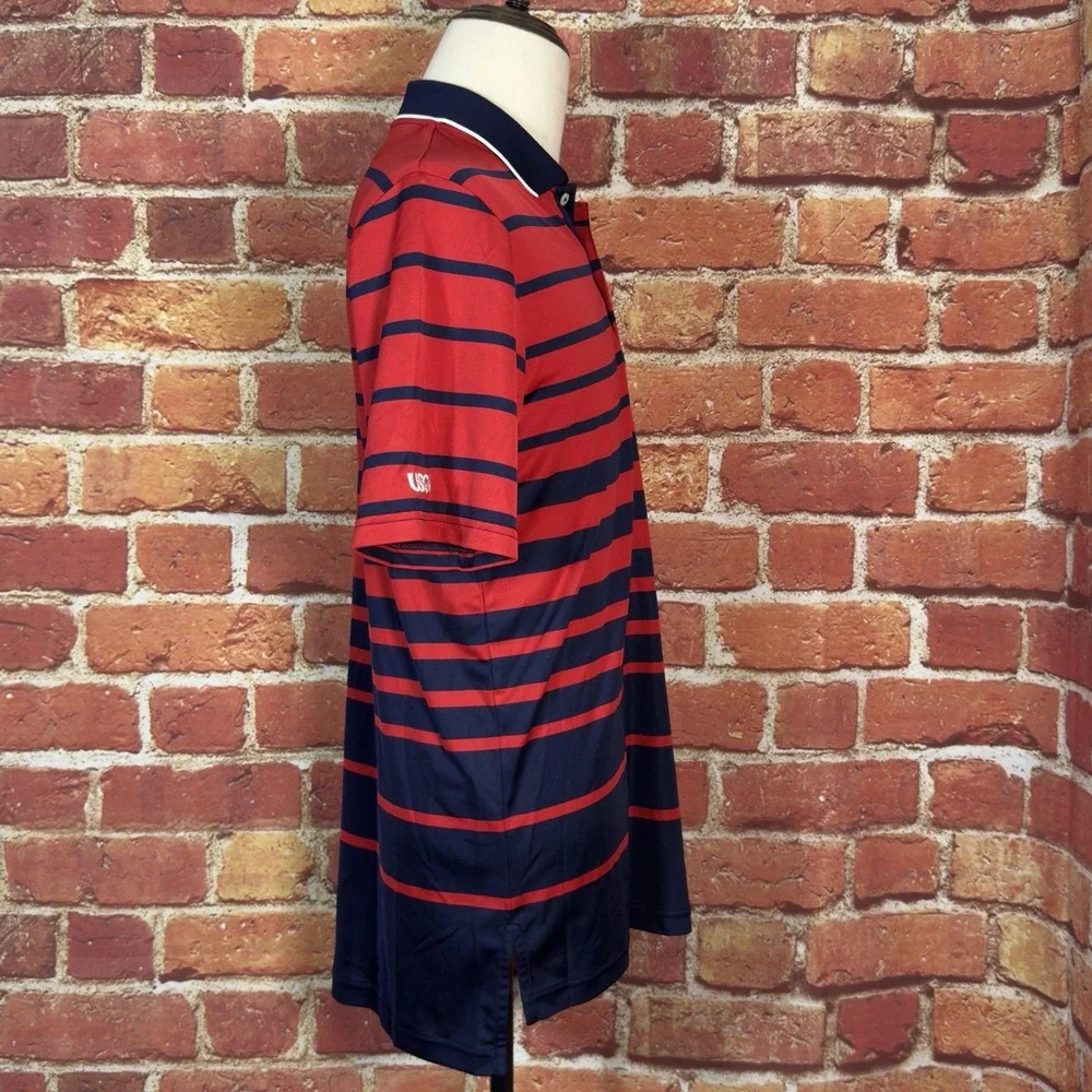 Polo Golf Ralph Lauren Shirt Men's M Striped US Open 2019 Pebble Beach USGA‎